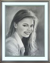 Портрет Алины Кабаевой, выполненный масляной краской
