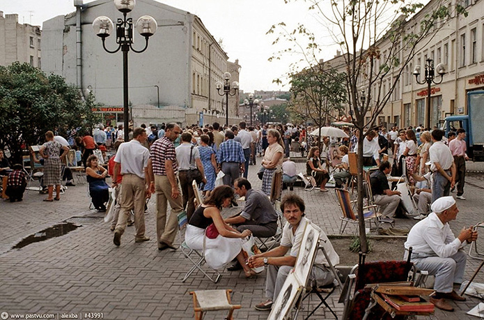 Москва, Арбат 1989 год