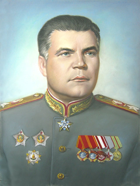 Портрет Маршала Советского Союза Малиновского Р. Я.