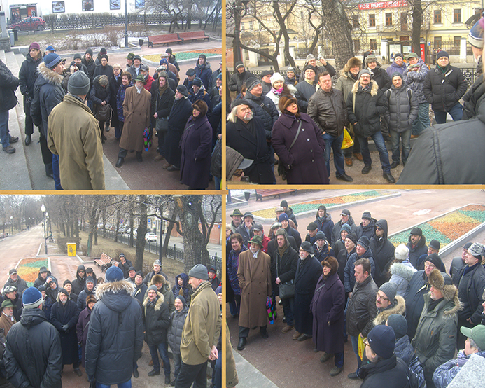 20 марта 2016 г. На Гоголевском  бульваре состоялось собрание портретистов Арбата.